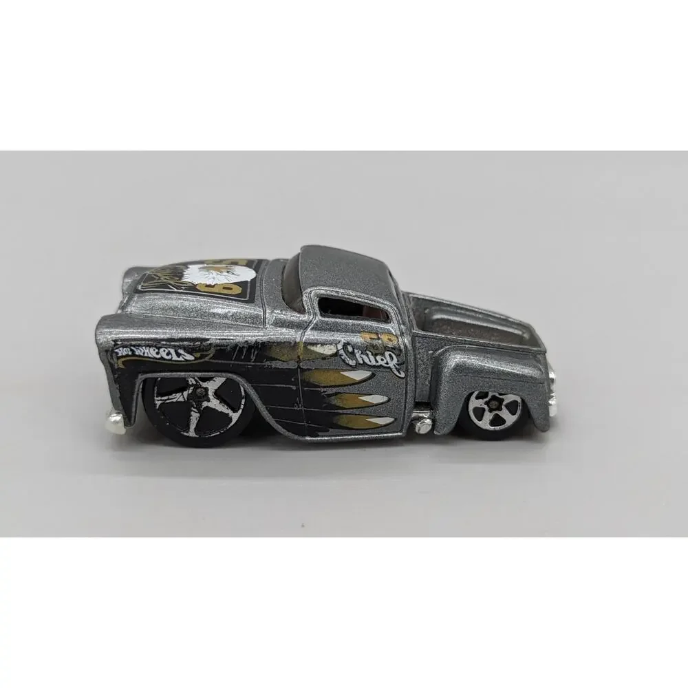 Mattel Hot Wheels 59 Chevy Chief 2003 Malaysia Diecast Truck Grey 1:64